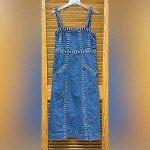 Seventy + Mochi Denim Dress with Stitch Accents